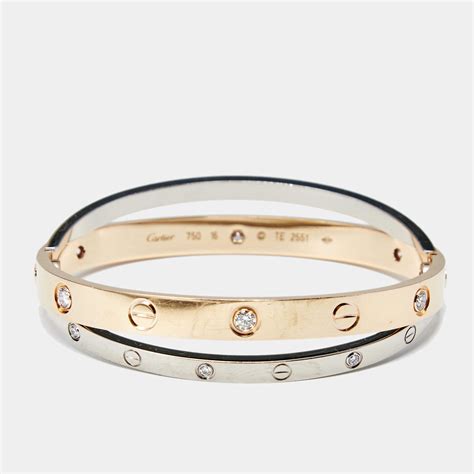 2 tone cartier|cartier 2 tone love bracelet.